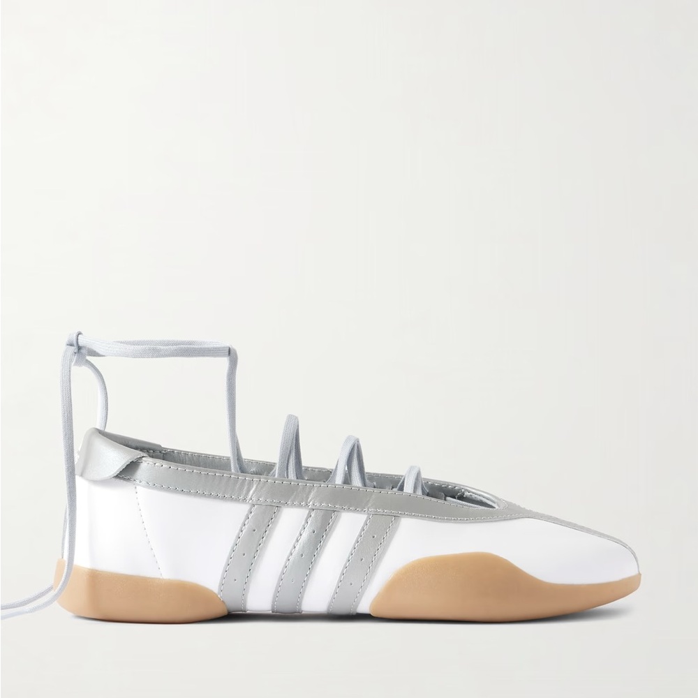 adidas Women's Taekwondo Mei Ballet Sneakers - White and Silver